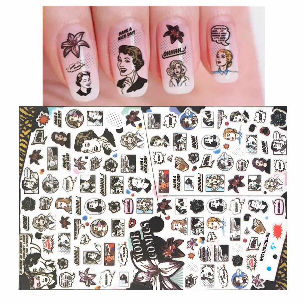 MG180326-02 MG-003-3 Beauty  Avatar  Angel butterfly 3D Back glue Nail decal Nail sticker Nail decoration Nail art Nail ornament