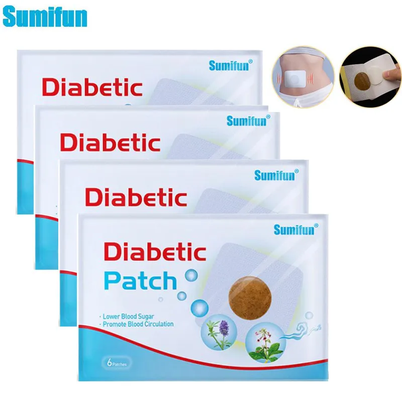 

Sumifun 6/24pcs Diabetic Patch Stabilizes Blood Sugar Level Balance Blood Glucose Diabetes Patches Treatment Herbal Slim Patches