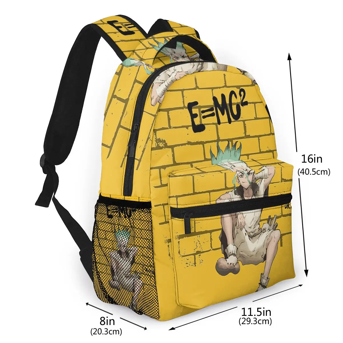 Dr Stone - Senku Graffiti Backpack for Girls Boys Travel RucksackBackpacks for Teenage school bag