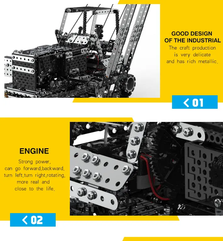 Diy bloques de construcción de grúa radiocontrol de acero inoxidable montado Sw (Rc) 010 lado polipasto 2,4G Control remoto Crane 10 canal juguete chico