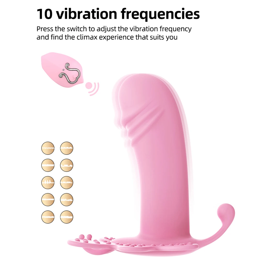 Wearable Female Vibrators Dildo Sex Toys For Women Panties Wireless Remote Control Butterfly Vibrator For Women Adult Orgasm