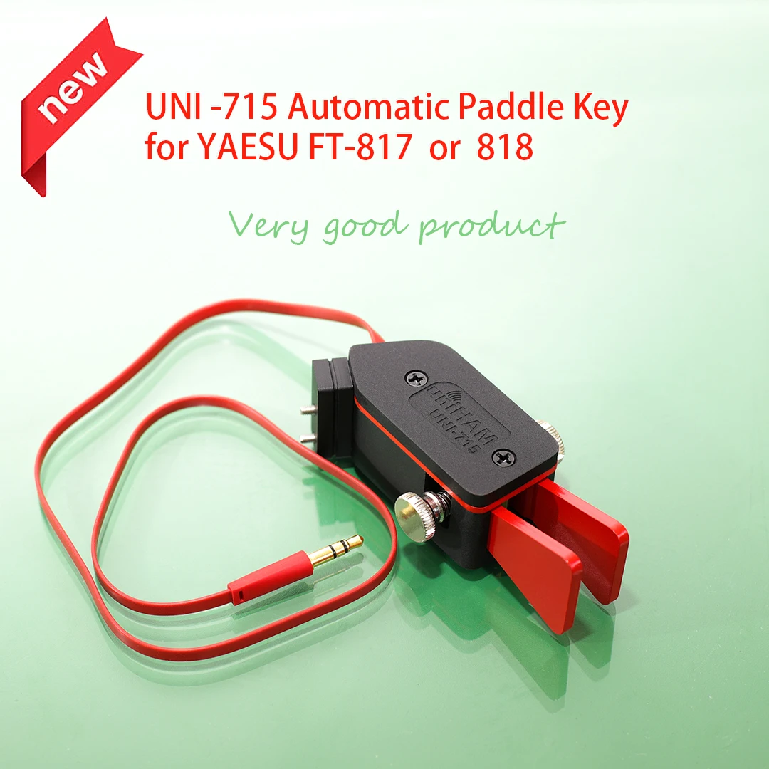 

Free shipping UNI -715 Automatic Paddle Key Keyer CW Morse Code for HAM RADIO YAESU FT-817 818 right hand or Left hand