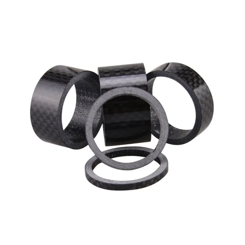 MTB Road Bicycle Front Fork Headset Carbon Fiber Washer Bike 3K Stem Wrist Pad Ring For 28.6mm Straight Head Tube 3/5/10/15/20m