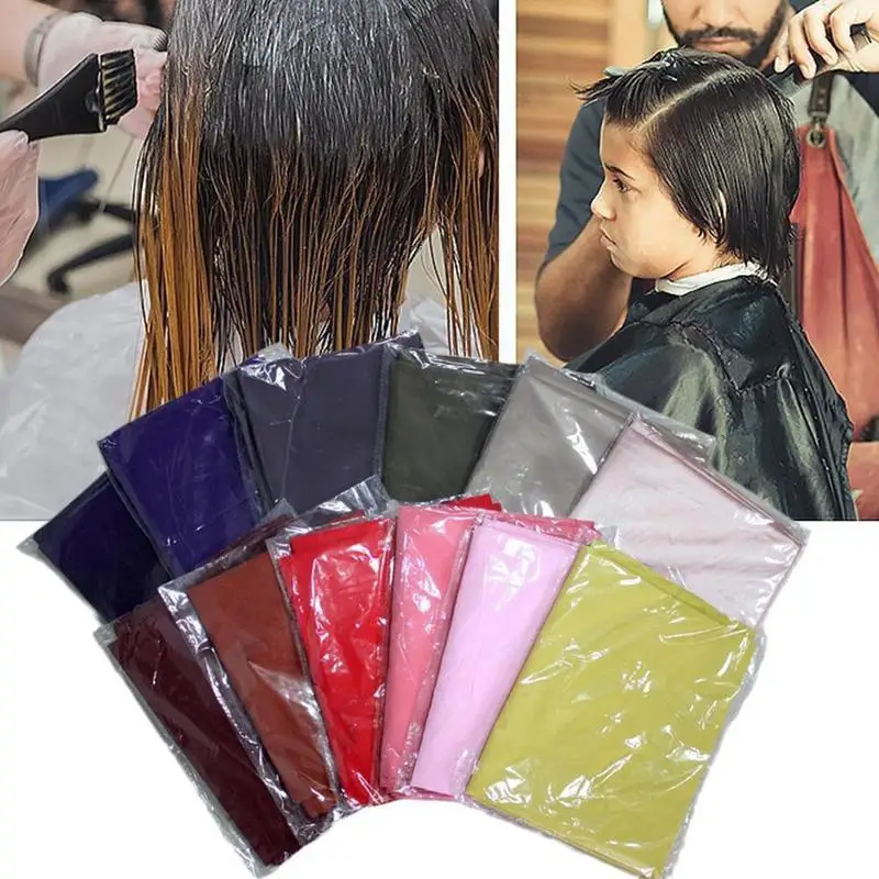 Random Color Waterproof Salon Hair Cutting Cape Barber Hairdressing Haircut Cloak Apron Shaving Cloth for Kids 90*60cm