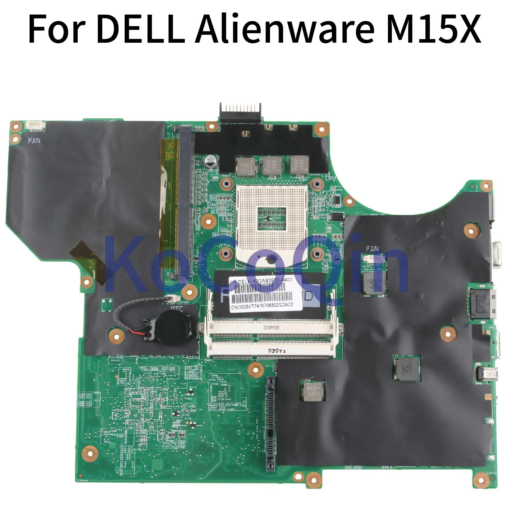 00G5VT For DELL Alienware M15X PM55 Notebook Mainboard CN-00G5VT 00G5VT 0G5VT 40GAB3900-A400 Laptop Motherboard