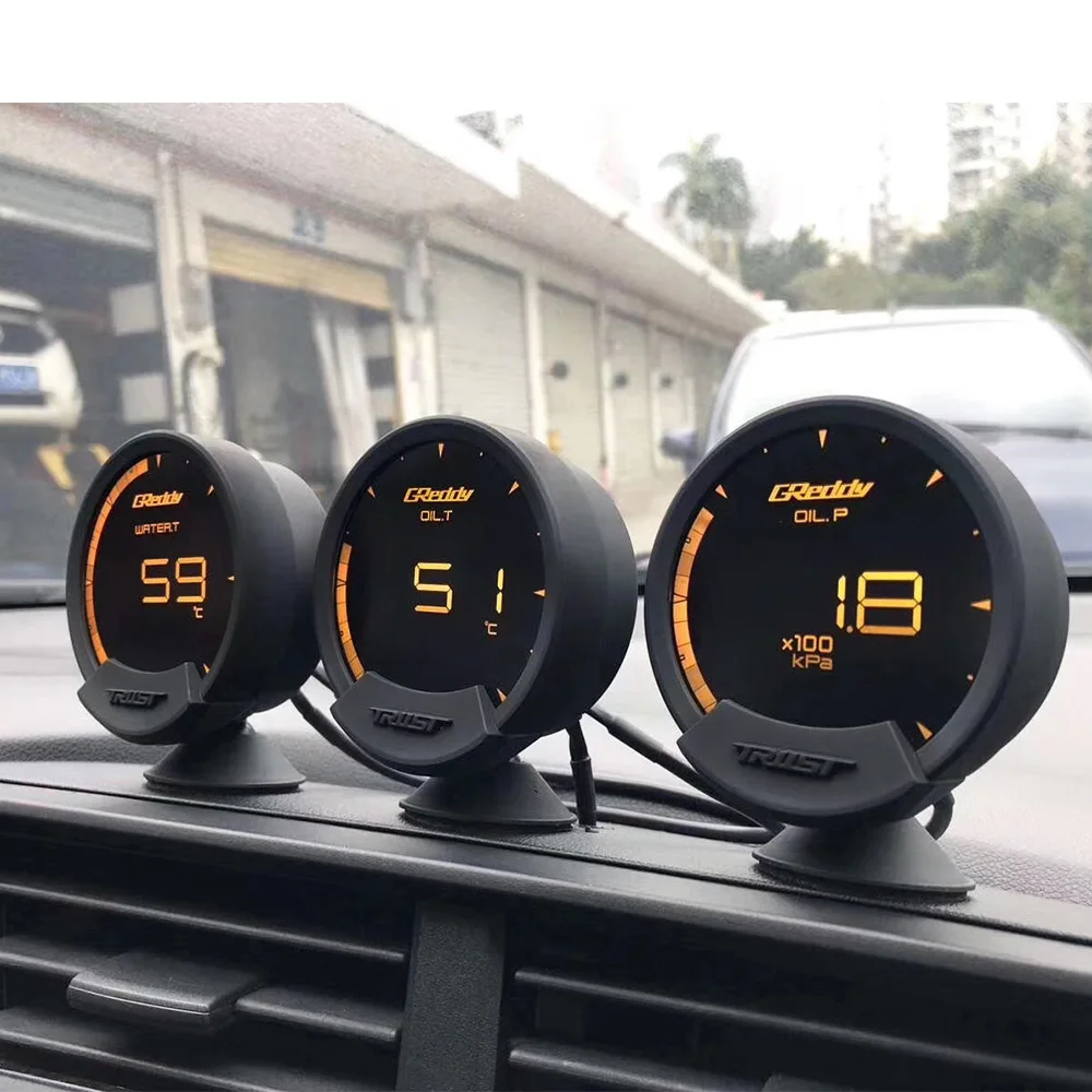Greddi Sirius 7 Colors LCD Head Up Display Boost Water&Oil Temp Oil Press RPM Fuel Pressure Air-fuel Ratio EGT Gauge