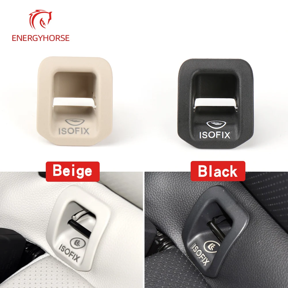 Car Rear Seat Hook ISOFIX Cover Child Restraint for Mercedes W156 W117 W176 Benz Cla GLA A Class Rear Seat Hook Black Buckle