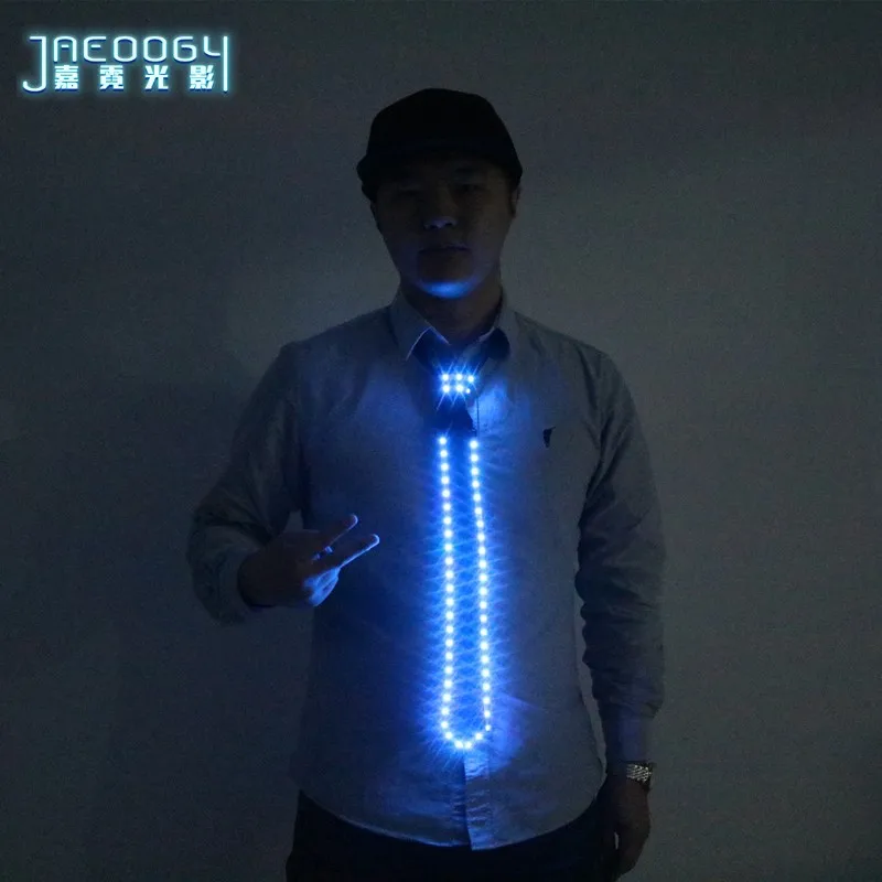 LED Fluorescent Bow Tie, Glowing LED Tie, Stage Dancing Show, KTV, Bar, Waiter Show, Props, Halloween, Christmas Gift