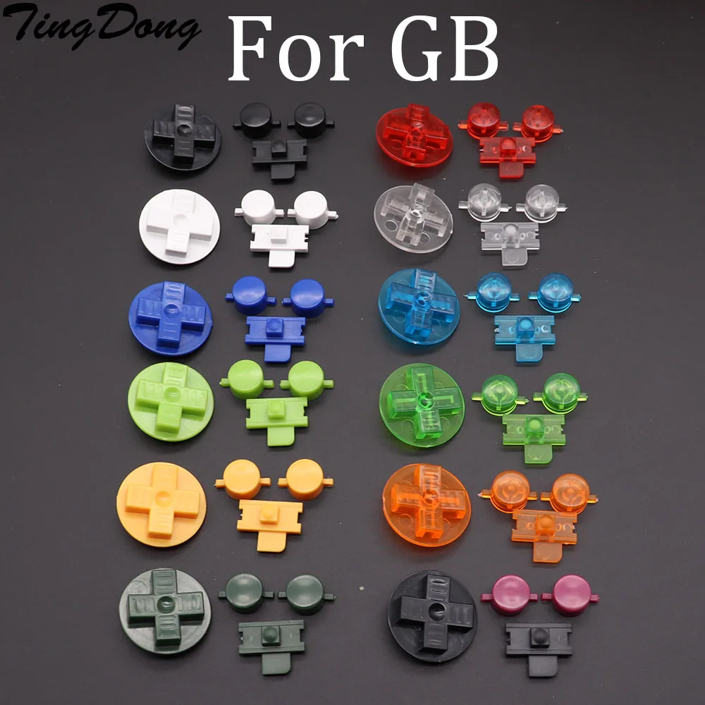 TingDong Plastic Buttons A-B D-Pad for Gameboy Classic for GB GBO DMG Keypad