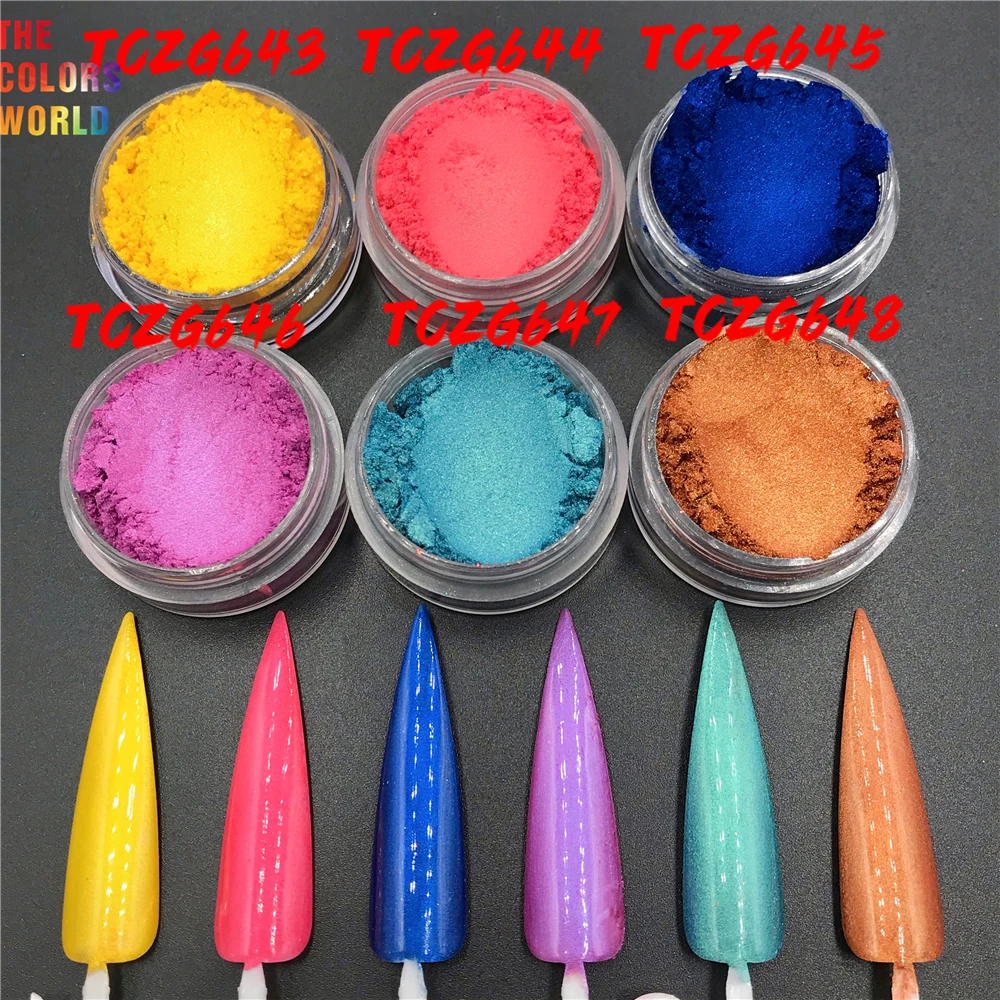 TCT-630 Cosmetic Grade Nail Mica Powder Polish Pigment Brillant Maquiagem Henna Tattoo Makeup DIY Eyeshadow Manicure Accessories