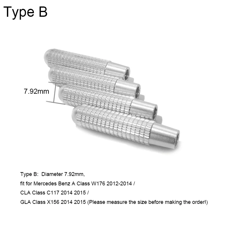 4 Pcs Car Modified Door Bolt Lock Pin Auto Door Bolt For Mercedes Benz C Class W205/ GLC X253/ GLE/ E Class W213