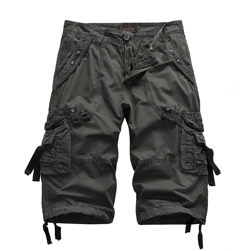 Summer new sports shorts cotton washed cropped pants men's work clothes shorts