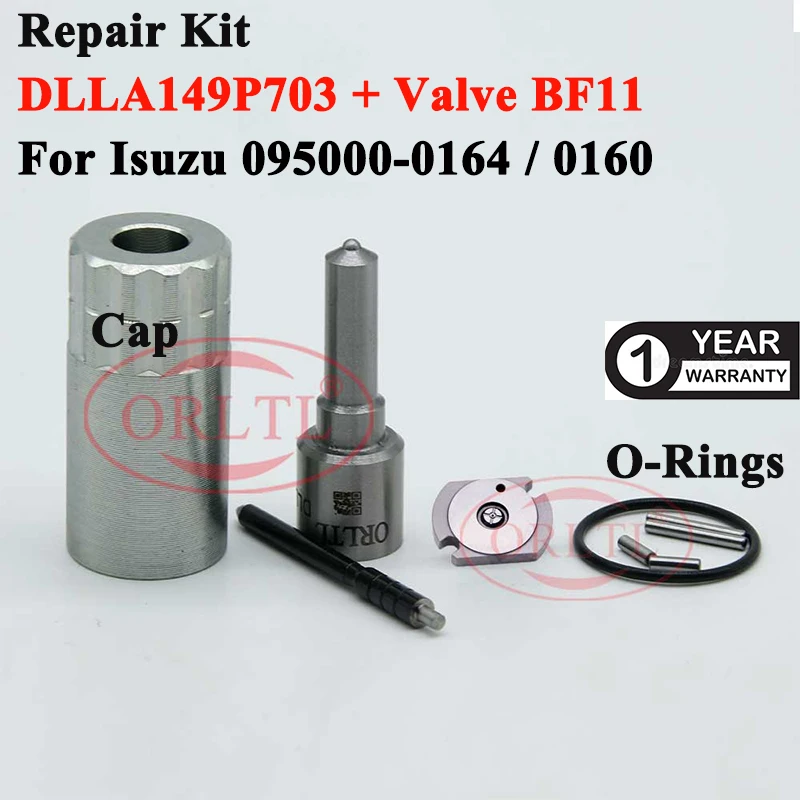 

095000-0163 Diesel Injector Overhaul Kits Nozzle DLLA149P703 093400-7030 Valve Plate for Isuzu Injection 095000-0164 095000-0160