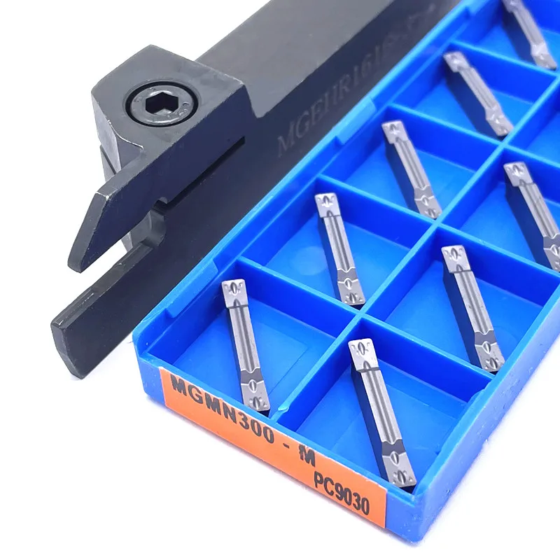 MGEHR1010 MGEHR1212 MGEHR1616 MGEHR2020 MGEHR2525 outer grooving tool holder carbide blade, 10PCS blade turning tool