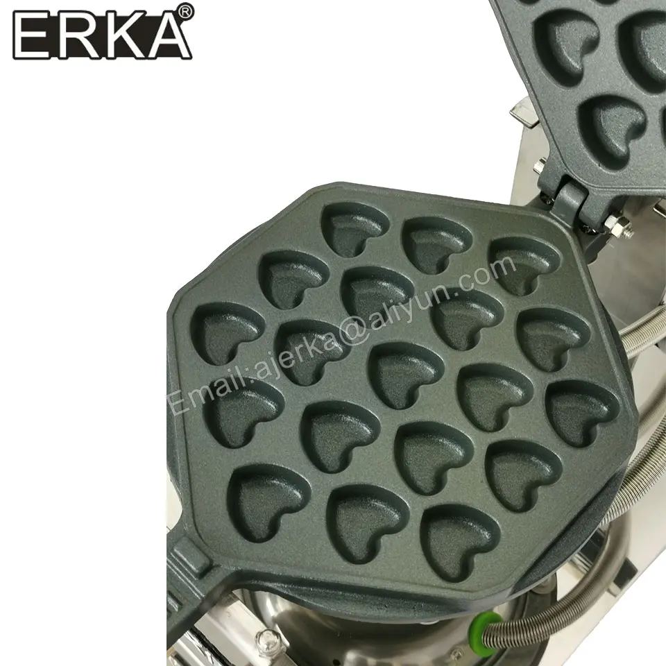 ERKA سعر المصنع مباشرة الكهربائية 110 فولت 220 فولت غير عصا فقاعة البيض آلة الهراء من القلب نمط نفخة كعكة الفرن