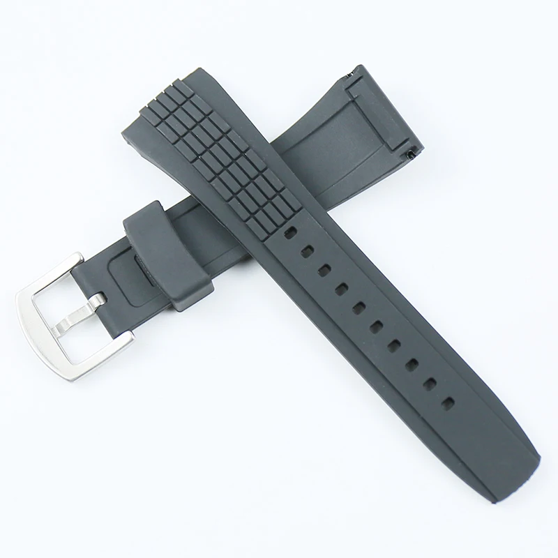 Watch accessories pin buckle silicone strap for Seiko VELATURA/SRH series dedicated SPC007 men & women rubber sports strap 26mm