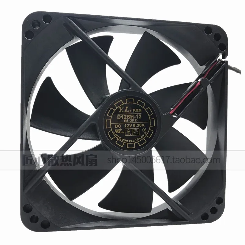 New original D12SM-12 D12SL-12 D12SH-12 12cm 12025 12V 0.30A power supply mute cooling fan