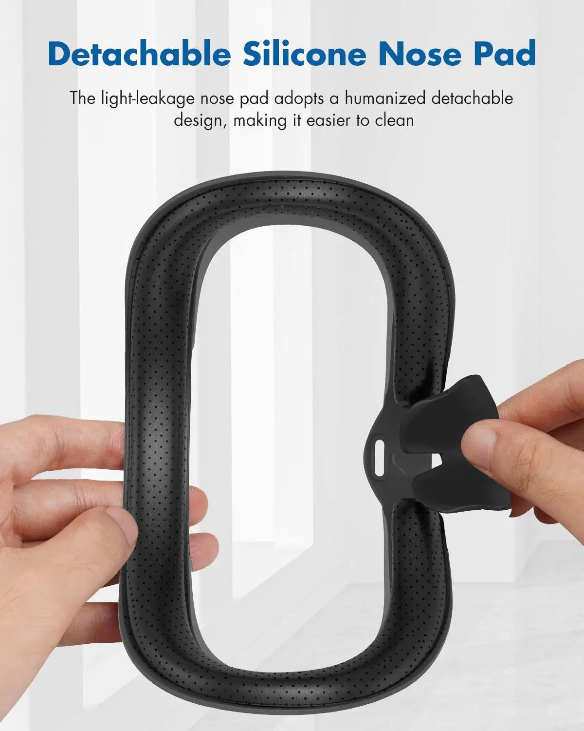 ออกแบบกีวี VR Facial อินเทอร์เฟซสำหรับวาล์ว Index Anti-Leakage จมูก Pad PU หนังเหงื่อโฟม Face Cover Pad