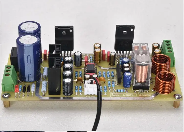 AC 12-22V 140X62mm Refer To Tianlong Circuit's SK18752 Fever Amplifier Board with Op Amp Preamp and Compatible with LM1875 Chip