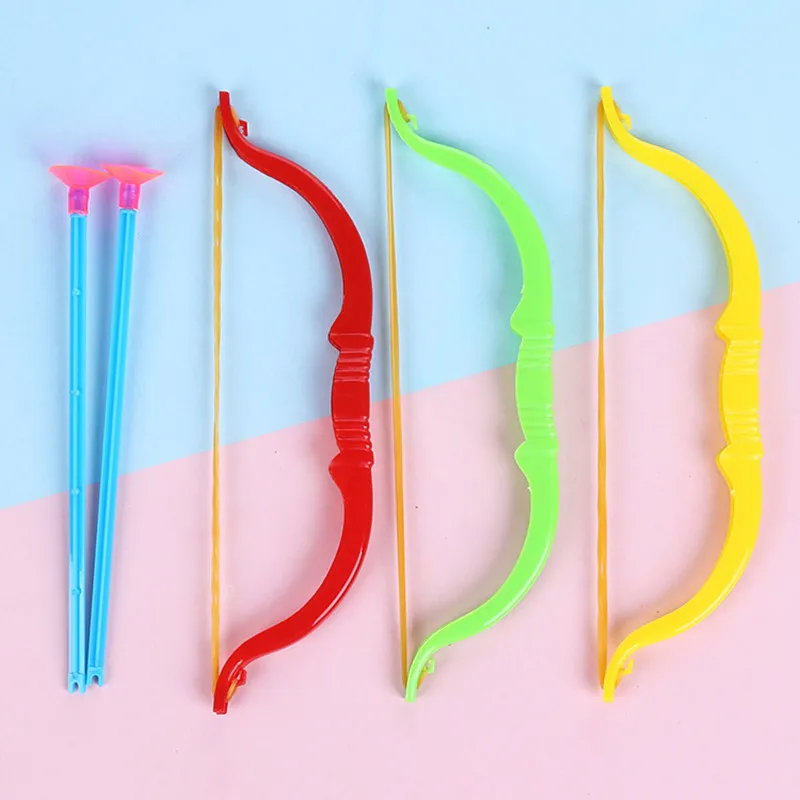 2PCS 18CM Mini Bow Arrow Kids Birthday Party Favor Toys Baby Shower Guest Gift Boys Giveaway Pinata Fillers Fun Toys Event Props