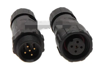 M14 4 Pin ถึง 8 Pin IP68 ทนทานกันน้ํา Connector Adapter docking และแผง Mount ขั้วต่อสายไฟปลั๊ก