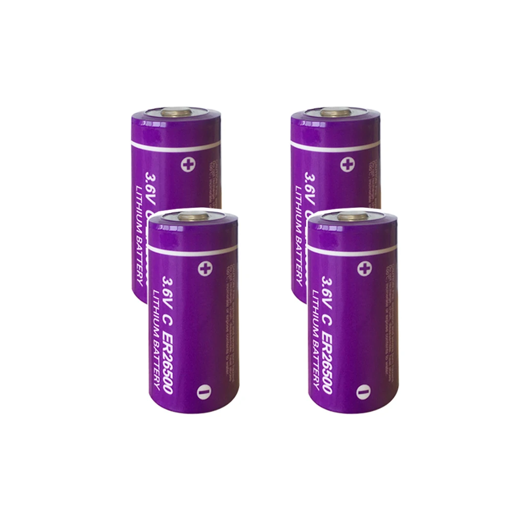 4PCS/lot Li-SOCl2 26500 ER26500 3.6V 9000mAh C battery size lithium primary 9A batteria