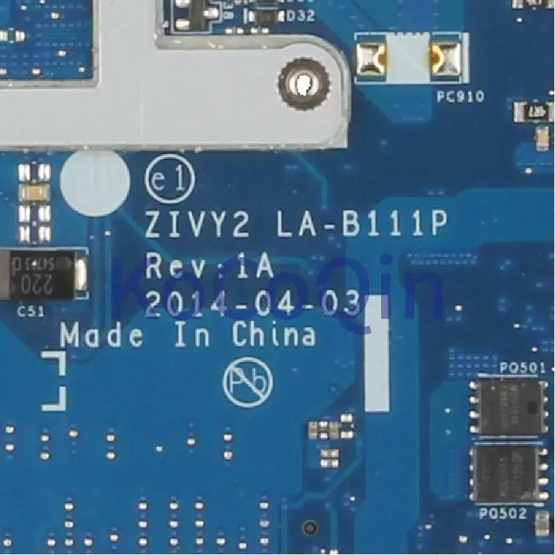 Imagem -05 - Laptop Motherboard para Lenovo Thinkpad Notebook Mainboard Teste Ddr3 Y5070 Zivy2 La-b111p I74720hq I5-4210h Gtx960m N16p-gx-a2