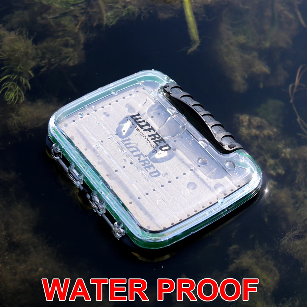 Wifreo Fishing Fly Box Waterproof Pocket Travel Display Boat Saltwater Fishing Large Size Fly Case