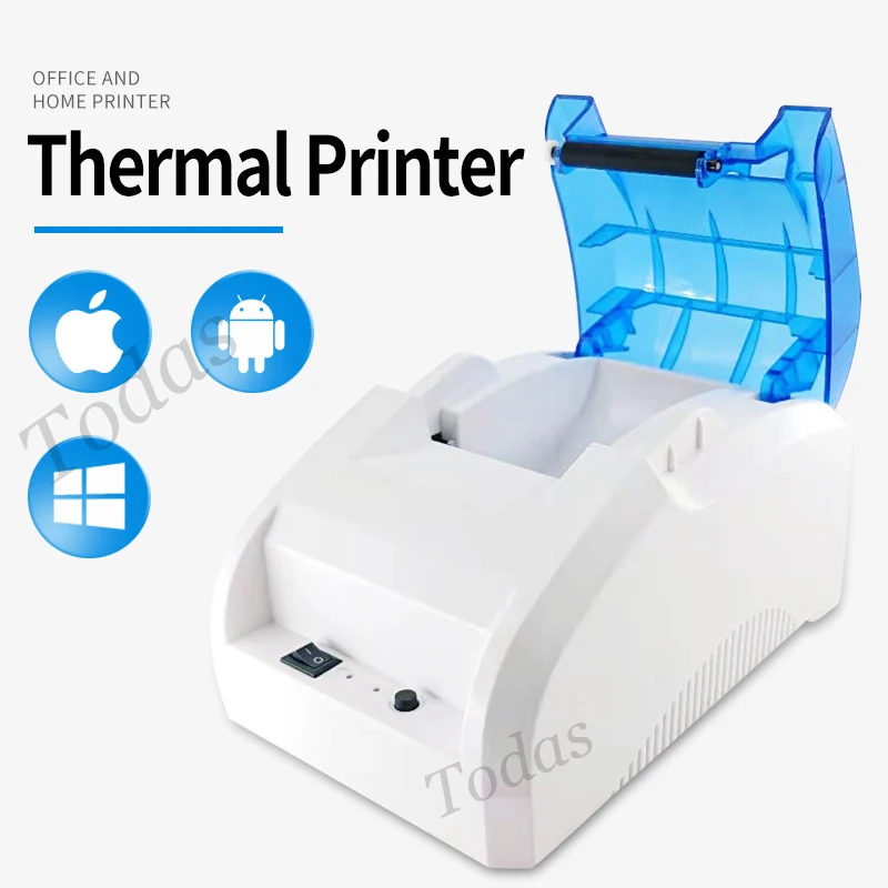 2 inch Mini Thermal Receipt Printer With USB & Bluetooth Compatible With Cash Drawer Phone And POS System Bill Thermal Printer