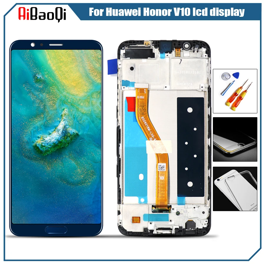 

Original M&Sen For Huawei Honor V10 BKL-AL20 BKL-AL00 Honor View 10 BKL-L09 LCD screen display touch digitizer frame