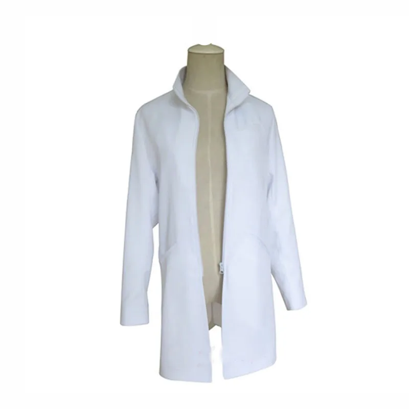 Movie TV Exaid Emu Hojo Cosplay Costume White Casual Wearing Overcoat Halloween Carnival 001