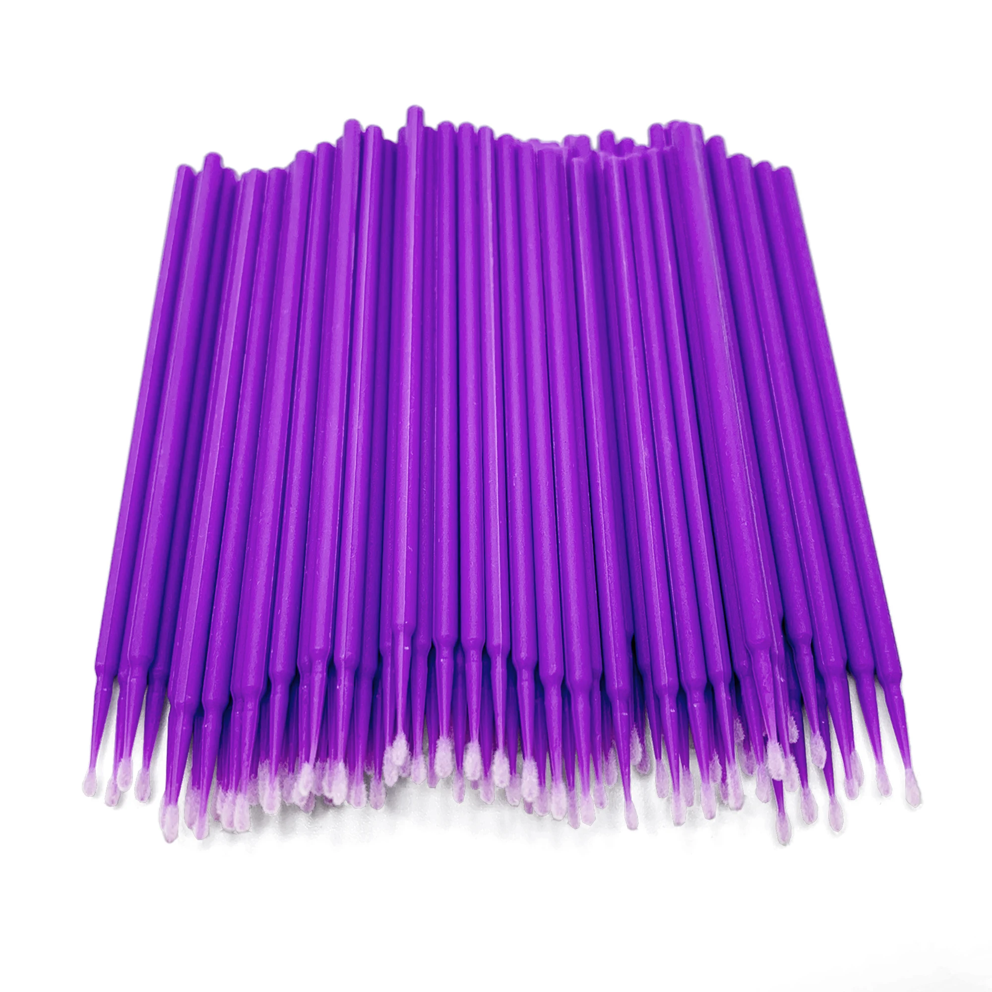 Microcepillo desechable para Maquillaje, hisopo de algodón, miniaplicadores de pestañas individuales, Cepillos de rímel, extensión de pestañas, 100 piezas