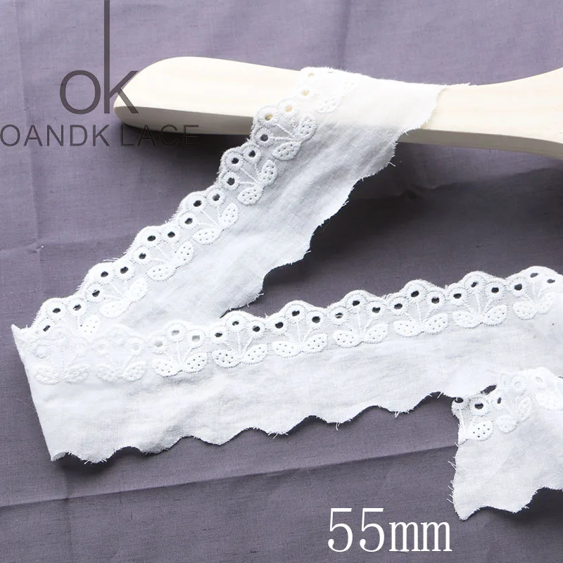 3 yard  Lace Trims Applique Costume Trimmings White Ribbon Cotton Home Textiles Sewing Lace Fabric Cloth 9 Models