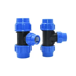 20/25/32/40/50mm PVC PE Tube Tee Connector Water Splitter DN15 DN20 DN25 DN32 DN40 Reducing Tee Pipe T-Shaped Joints 1Pcs