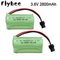 3.6v Battery AA 2800mah Ni-mh rechargeable Batteries Pack for RC car Remote control electric toys car electric tools model car