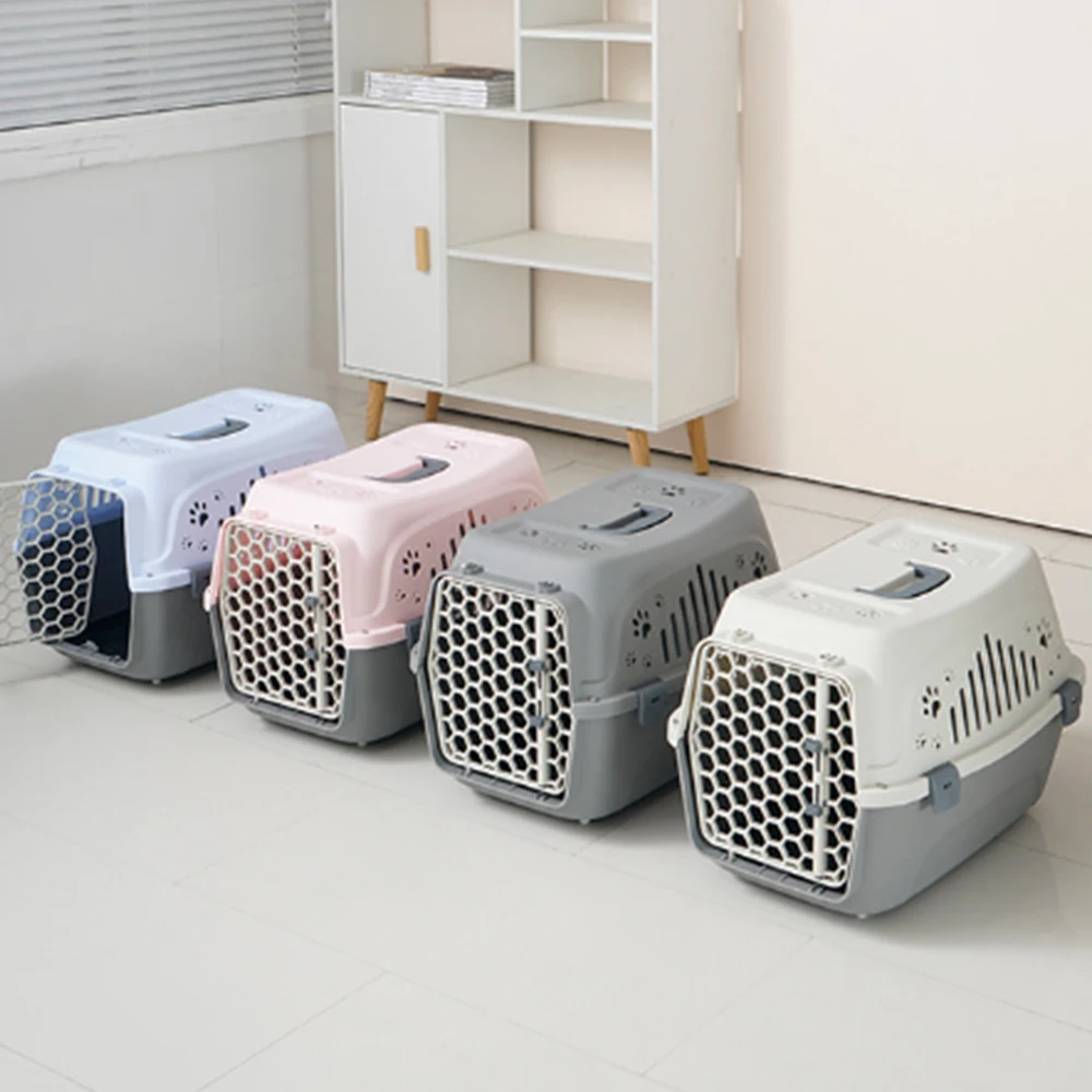 Cat Transport Box ,Features Easy Assembly ,Escape-Proof Door Design, Transport Box for Small Dogs & Cats, Small Animal