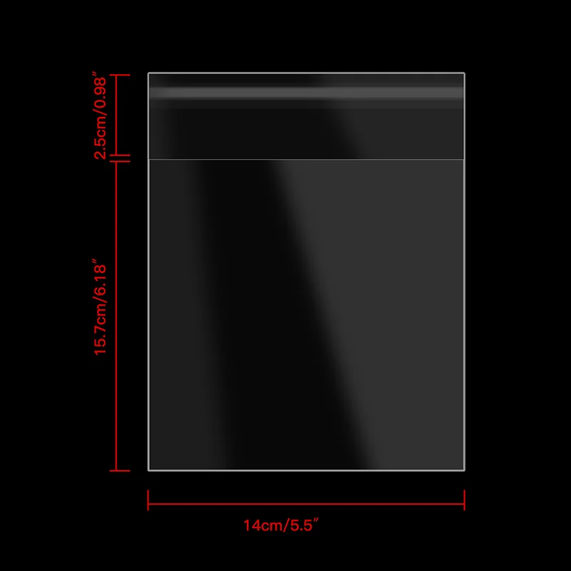 100 pz NEC PC Engine HuCard Jewel Case Game Box Protector manica richiudibile OPP termoretraibile avvolgere sacchetti di plastica per Turbografx16 Cartri