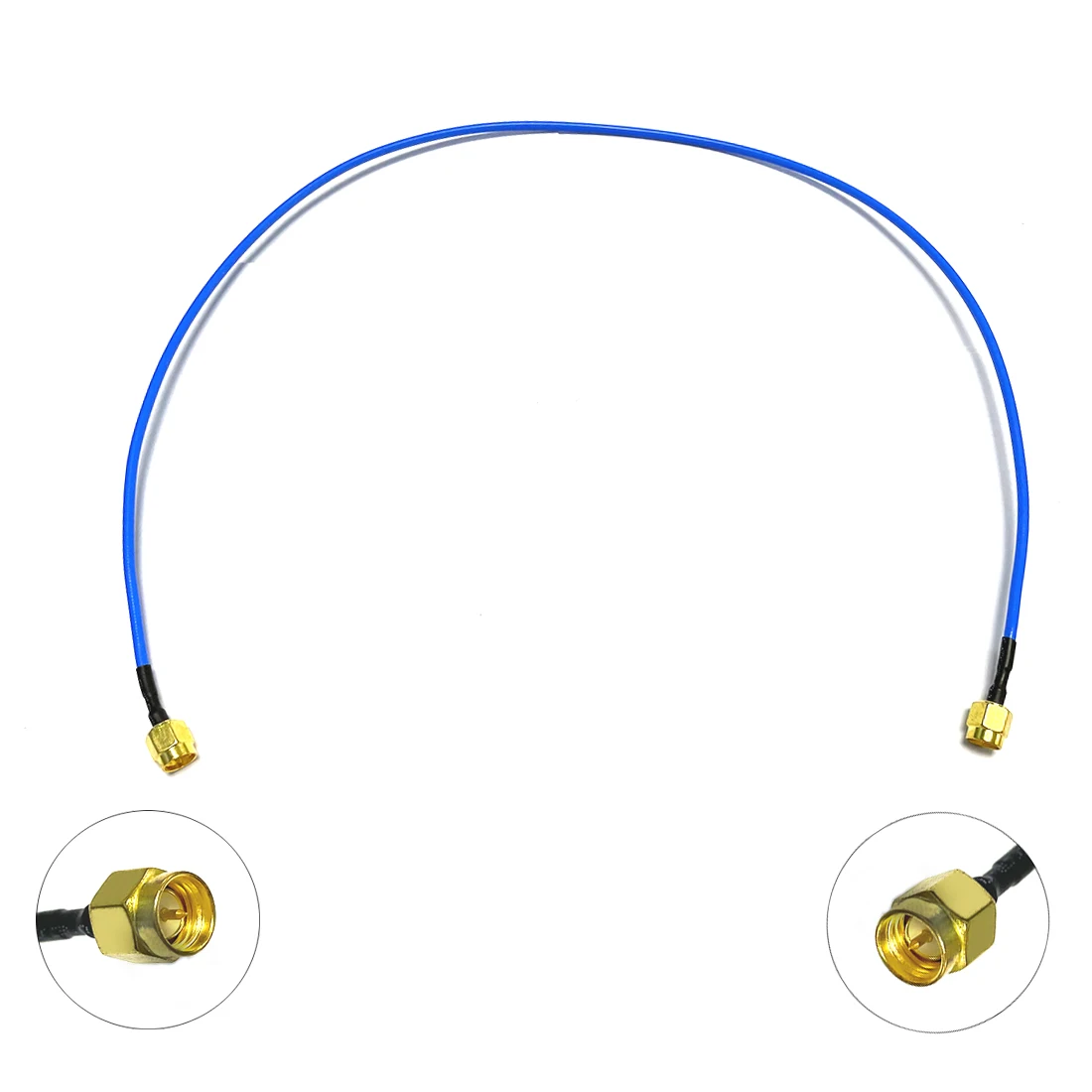 

1PC SMA Male Switch SMA Male Plug RF Coax Cable RG405.086“ Blue Color Jack Pigtail 50cm/100cm NEW Wholesale For WIFI Wireless