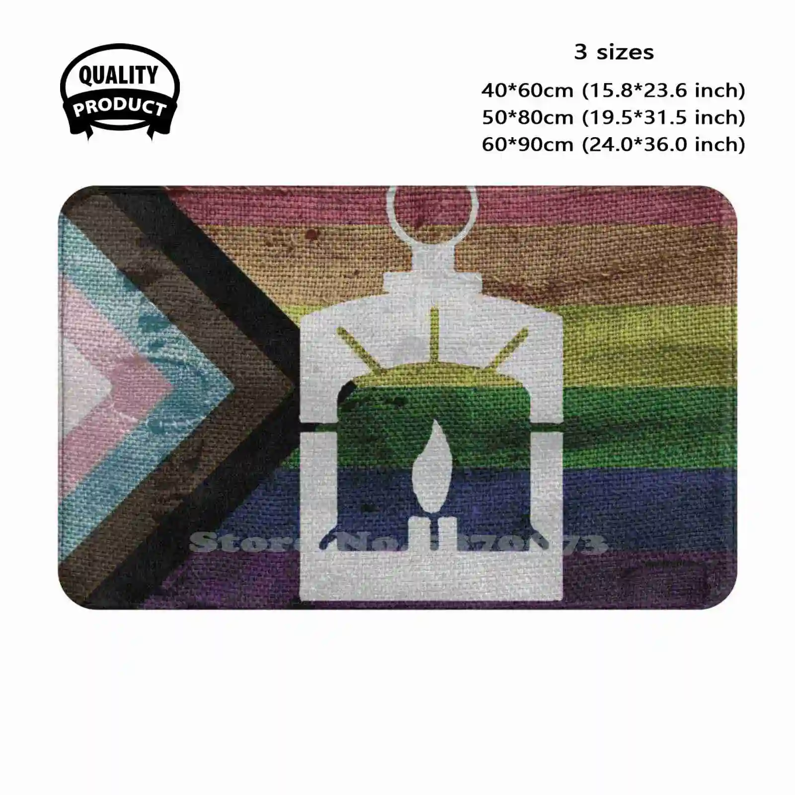 Weathered 4 Railroad Pride Flag : Bipoc Rainbow Soft Cushion Home Carpet Door Mat Car Rug 4 Railroad Pride Flag Gay Bethesda