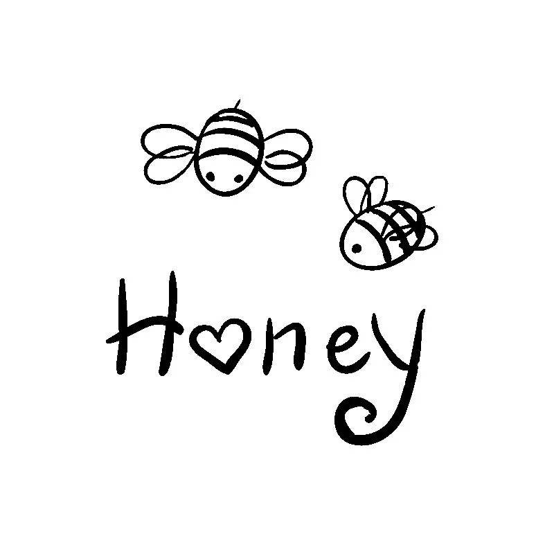 15.2M*15.1CM Dazzling Delicate Insect Honey Bee Lovely Vinyl Decal Cool Car Sticker Black/Silver for Chrysler sticker