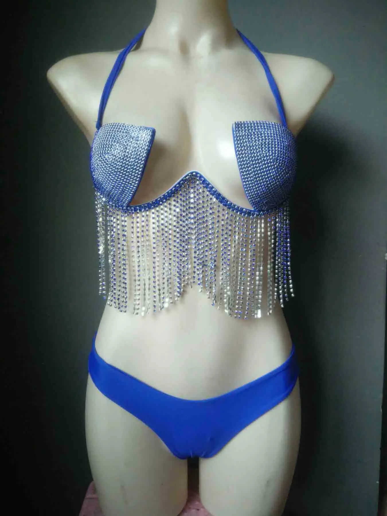 2020 venus wakacje sexy frędzle diamentowe bikini zestaw popularny łańcuch rhinestone stroje kąpielowe push up damskie kostiumy kąpielowe gorący