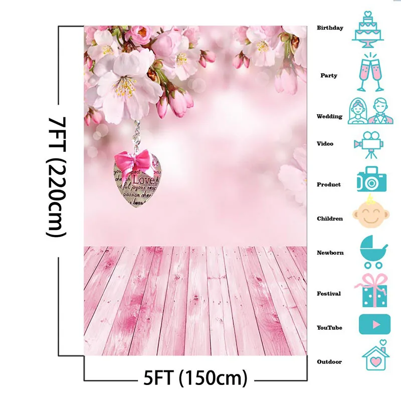 Mocsicka 꽃 피는 나무 Bokeh 나무 FloorBaby 초상화 사진 배경 사진 배경 신생아 Photocall 스튜디오