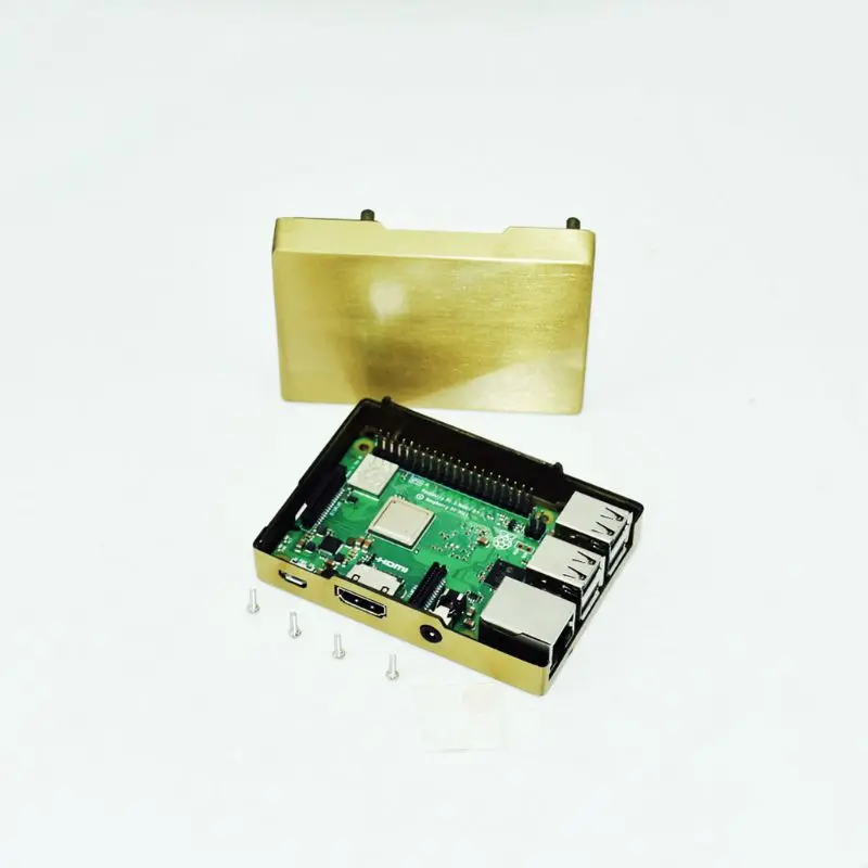 Carcasa de cobre de aluminio para Raspberry Pi 3/2, modelo B/B + PXPA