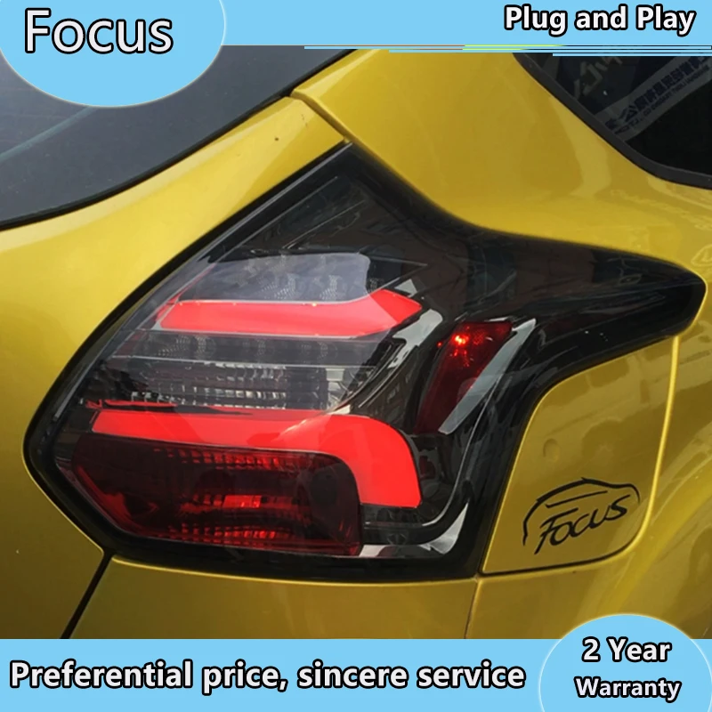 

Dynamic Video for 2012 2013 2014 year for FORD Focus 3 hatchback LED Strip Tail Lamp rear lights back light Red color TJ