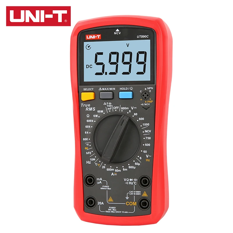 UNI-T UT890C UT890D+ Digital Multimeter True RMS Digital Multimeter Multifunctional Small Universal Meter