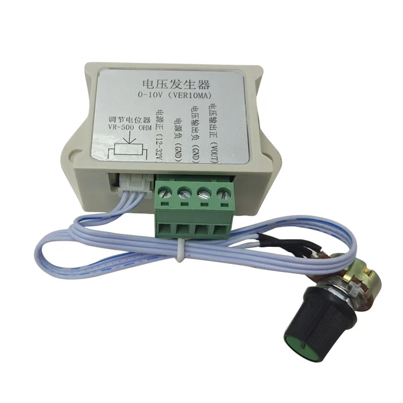 0-10V voltage generator input voltage 13-32V VR-500 OHM wired potentiometer adjustment