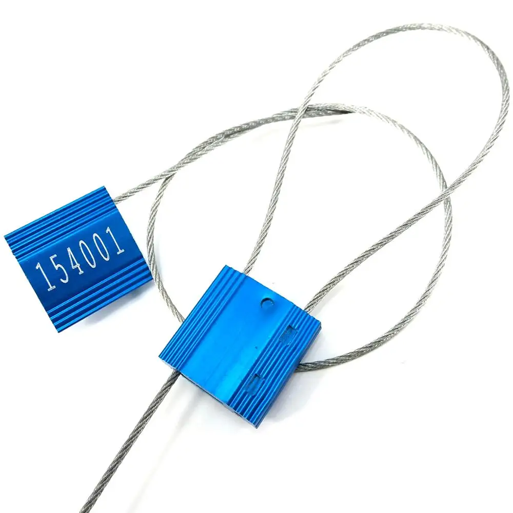 Custom High Security Cable Seals, Tamper Proof Numbered Tags for Container, Truck Locking with Stainless Steel Stamp, 50/100Pcs