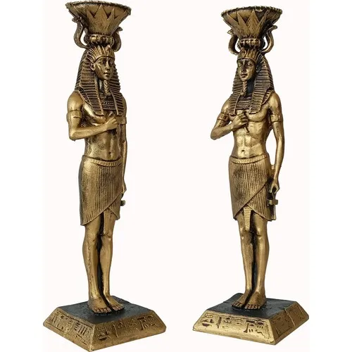 Gokcen Hobby Candlestick Pharaoh 30 cm Bilateral Candle holder