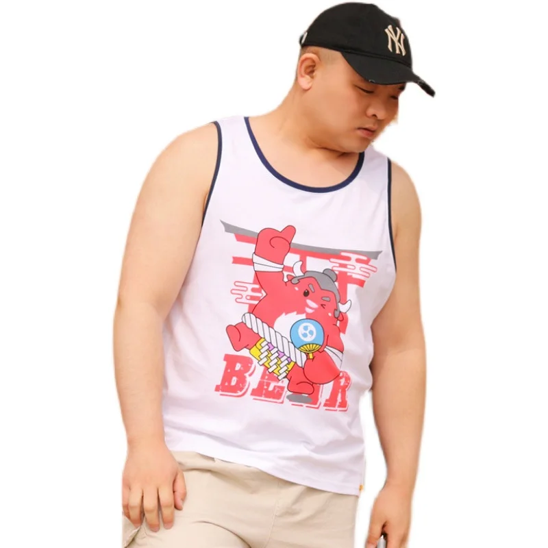 2021 New Cute Bear Claw Paw Tank Tops Men's Plus Size Cotton Undershirt Gay Male Cartoon Bear Vest 6 Styles XL 2XL 3XL 4XL 5XL