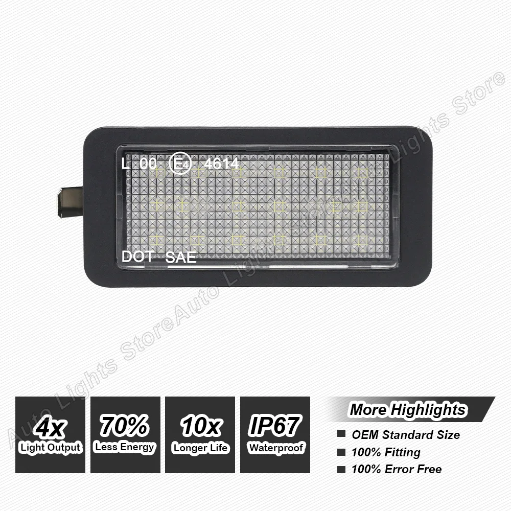 1PC LED License Plate Light For VW up e-up! For Skoda Citigo/E-Citigo For Seat Mii/e-Mii Ibiza 6J 3-door Number Plate Light Lamp